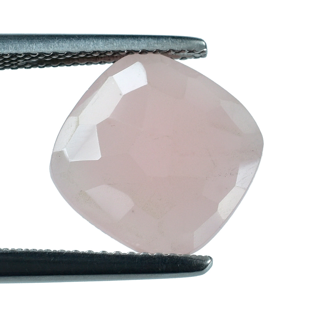 GUAVA QUARTZ IRREGULAR CUT BRIOLETTE CUSHION 12MM 4.18 Cts.