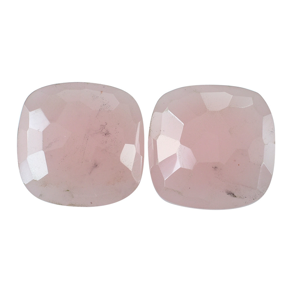 GUAVA QUARTZ IRREGULAR CUT BRIOLETTE CUSHION 12MM 4.18 Cts.