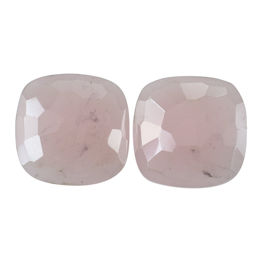 GUAVA QUARTZ IRREGULAR CUT BRIOLETTE CUSHION 12MM 4.18 Cts.