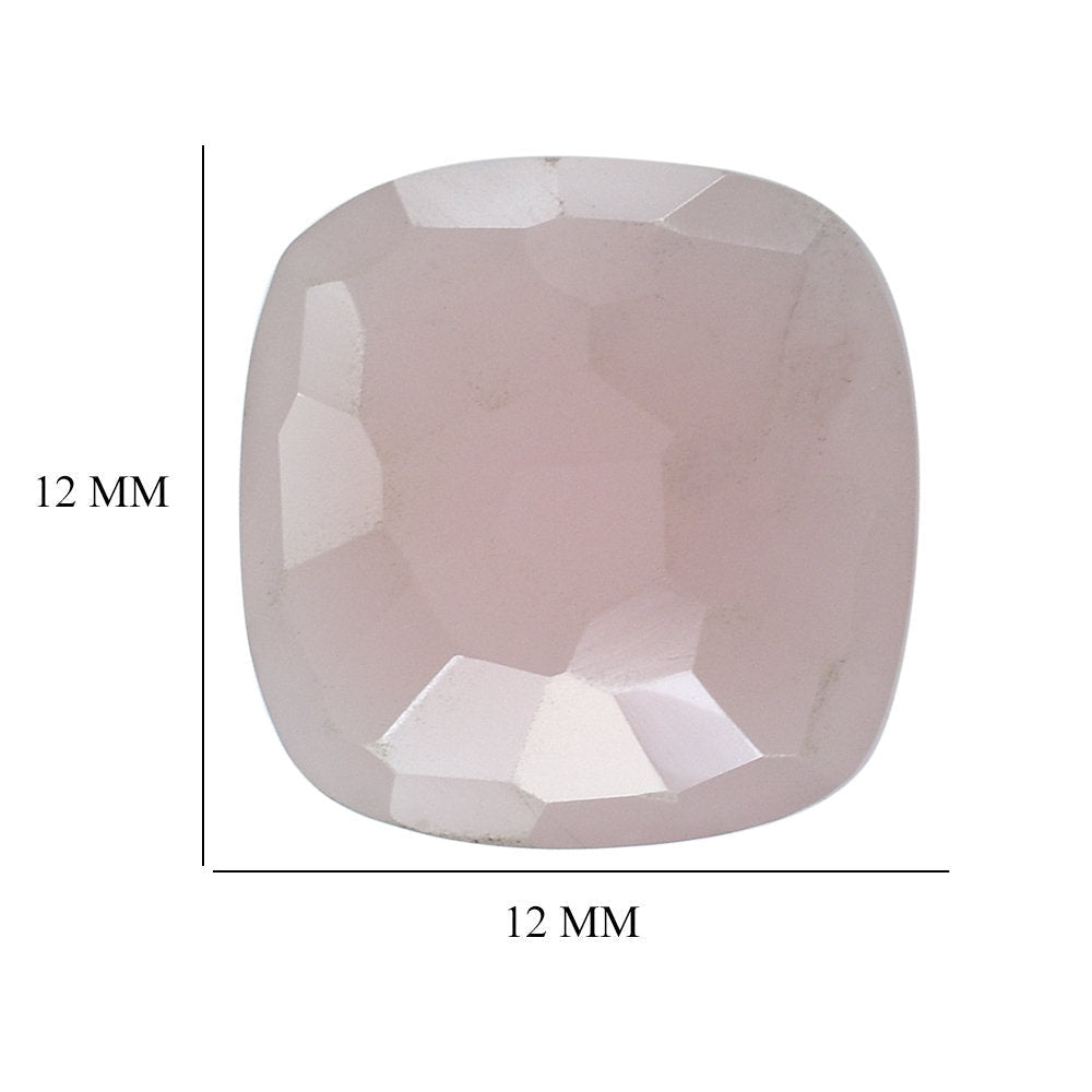 GUAVA QUARTZ IRREGULAR CUT BRIOLETTE CUSHION 12MM 4.18 Cts.