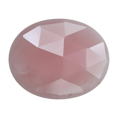 GUAVA QUARTZ ROSE CUT OVAL CAB (FLAT) 25X20MM 16.45 Cts.