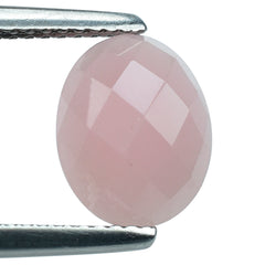 GUAVA QUARTZ CHECKER OVAL CAB 10X8MM 2.15 Cts.