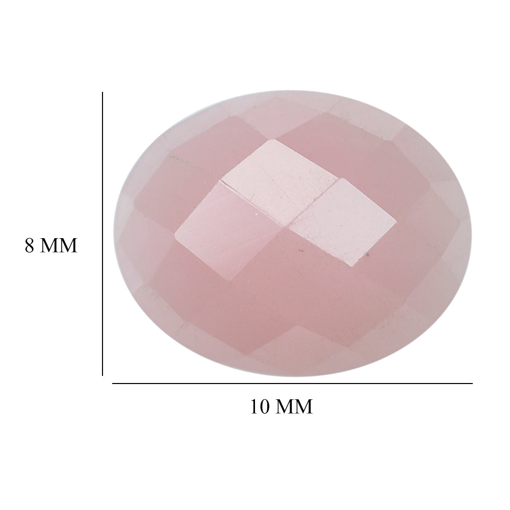 GUAVA QUARTZ CHECKER OVAL CAB 10X8MM 2.15 Cts.