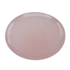 GUAVA QUARTZ IRREGULAR FACETED OVAL CAB 10X8MM 2.39 Cts.
