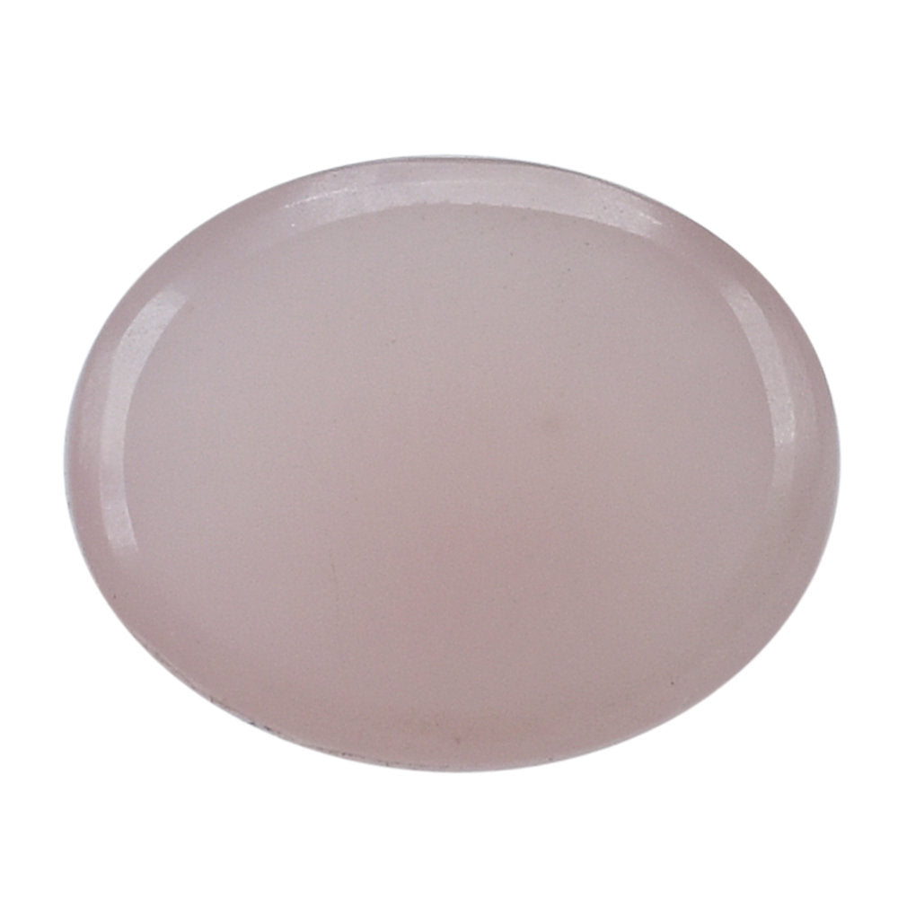 GUAVA QUARTZ IRREGULAR FACETED OVAL CAB 10X8MM 2.39 Cts.