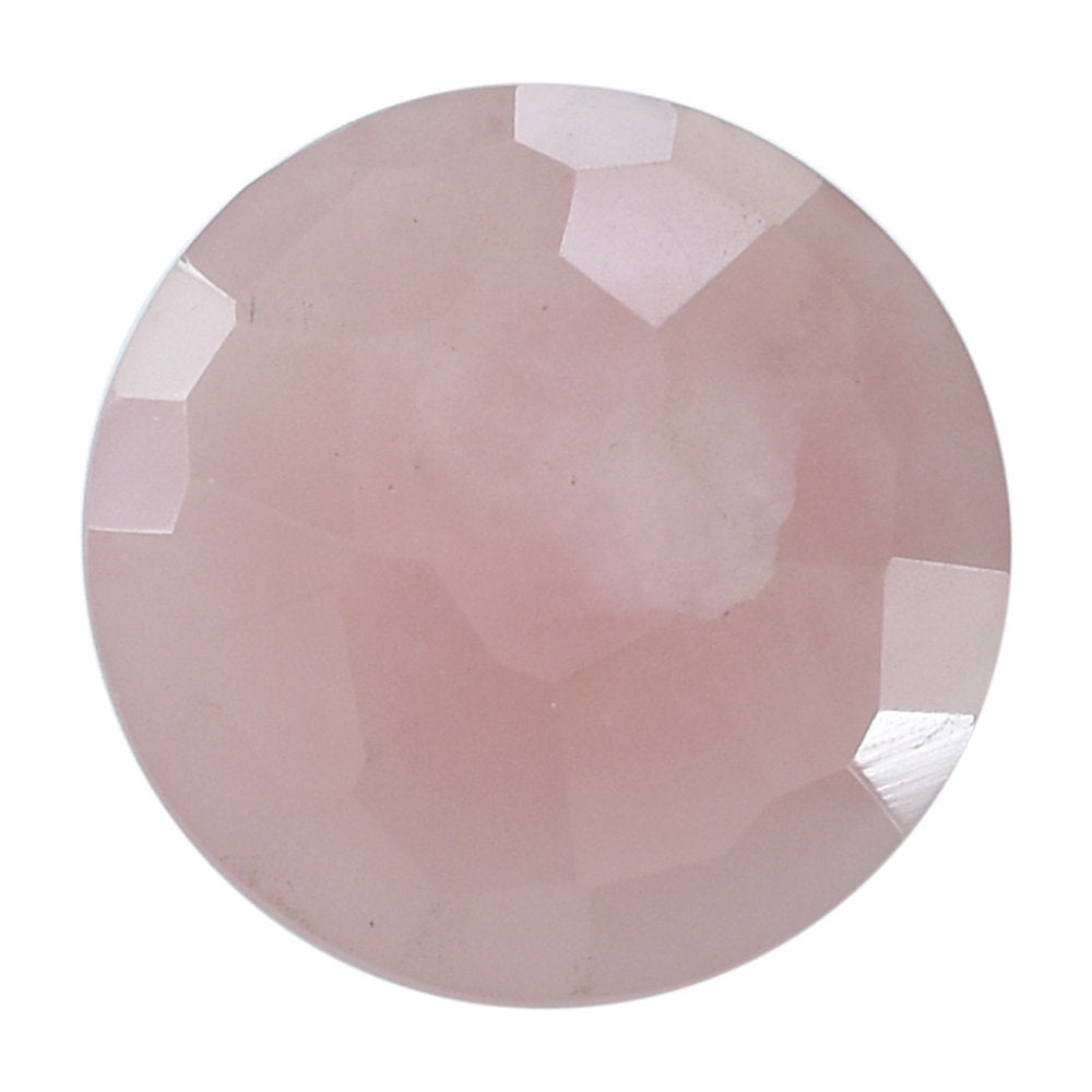 GUAVA QUARTZ IRREGULAR CUT BRIOLETTE ROUND 12 MM 3.98 Cts.