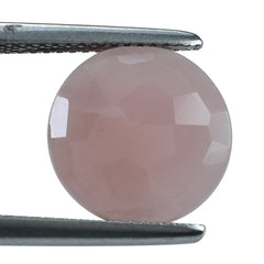 GUAVA QUARTZ IRREGULAR CUT BRIOLETTE ROUND 12 MM 3.98 Cts.