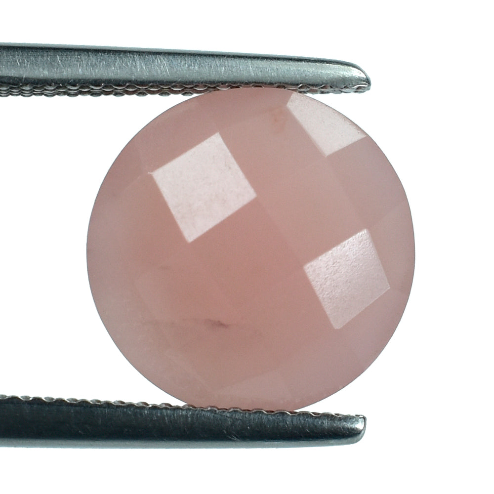 GUAVA QUARTZ BRIOLETTE ROUND 12MM 6.00 Cts.