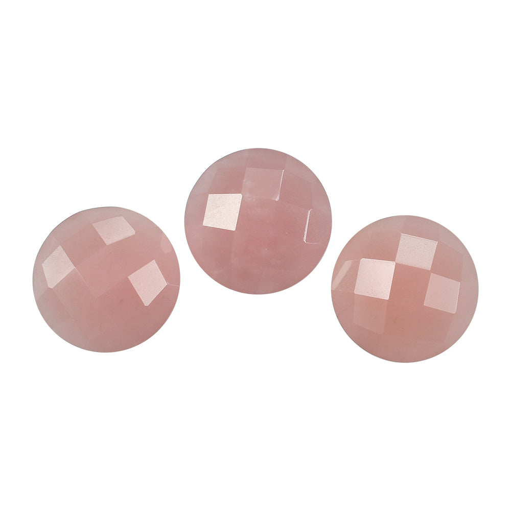 GUAVA QUARTZ BRIOLETTE ROUND 12MM 6.00 Cts.