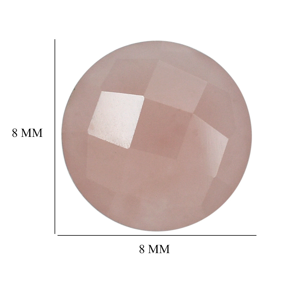 GUAVA QUARTZ BRIOLETTE ROUND 8MM 1.77 Cts.