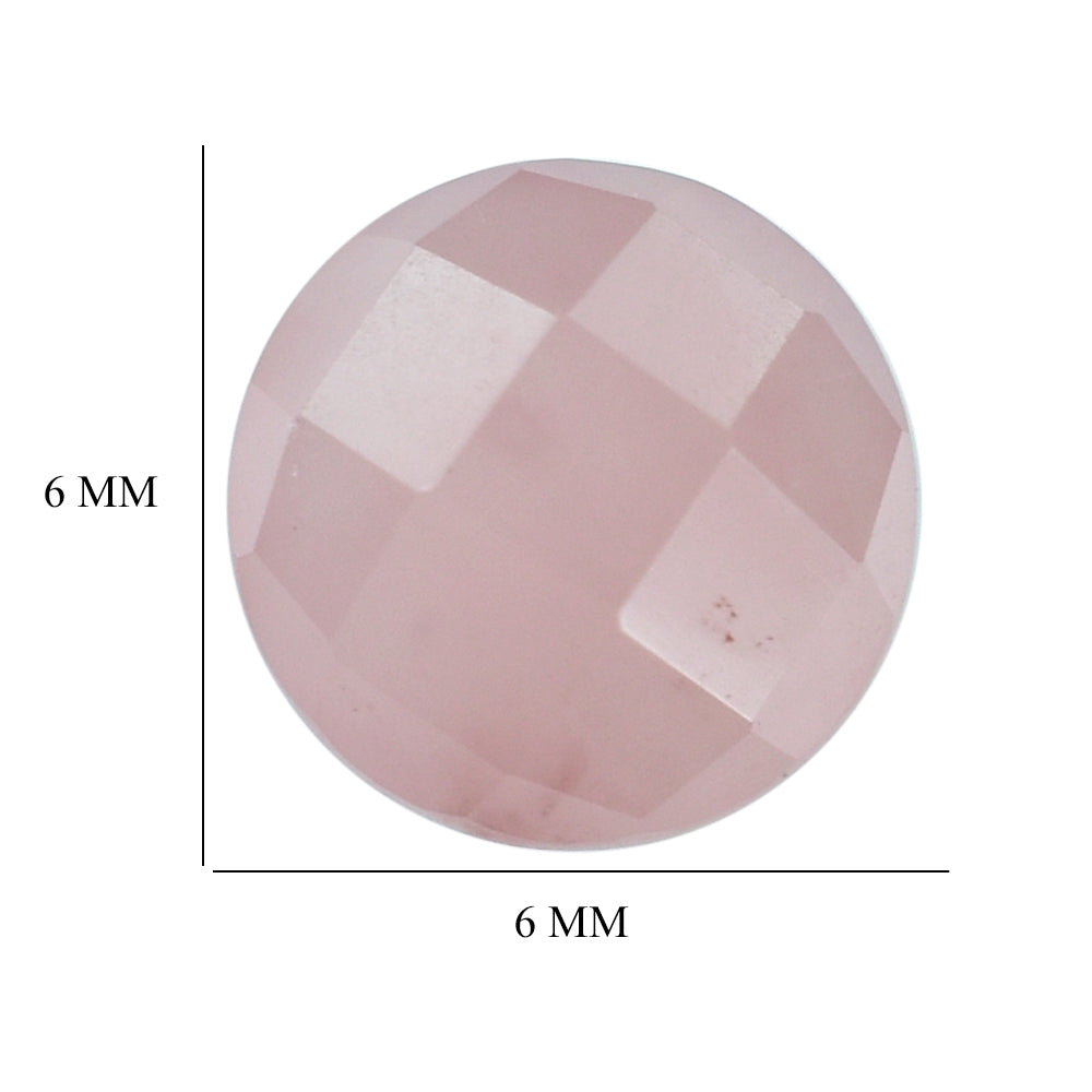 GUAVA QUARTZ BRIOLETTE ROUND 6MM 0.96 Cts.