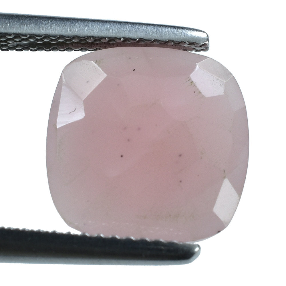 GUAVA QUARTZ IRREGULAR CUT BRIOLETTE CUSHION 12 MM 4.19 Cts.