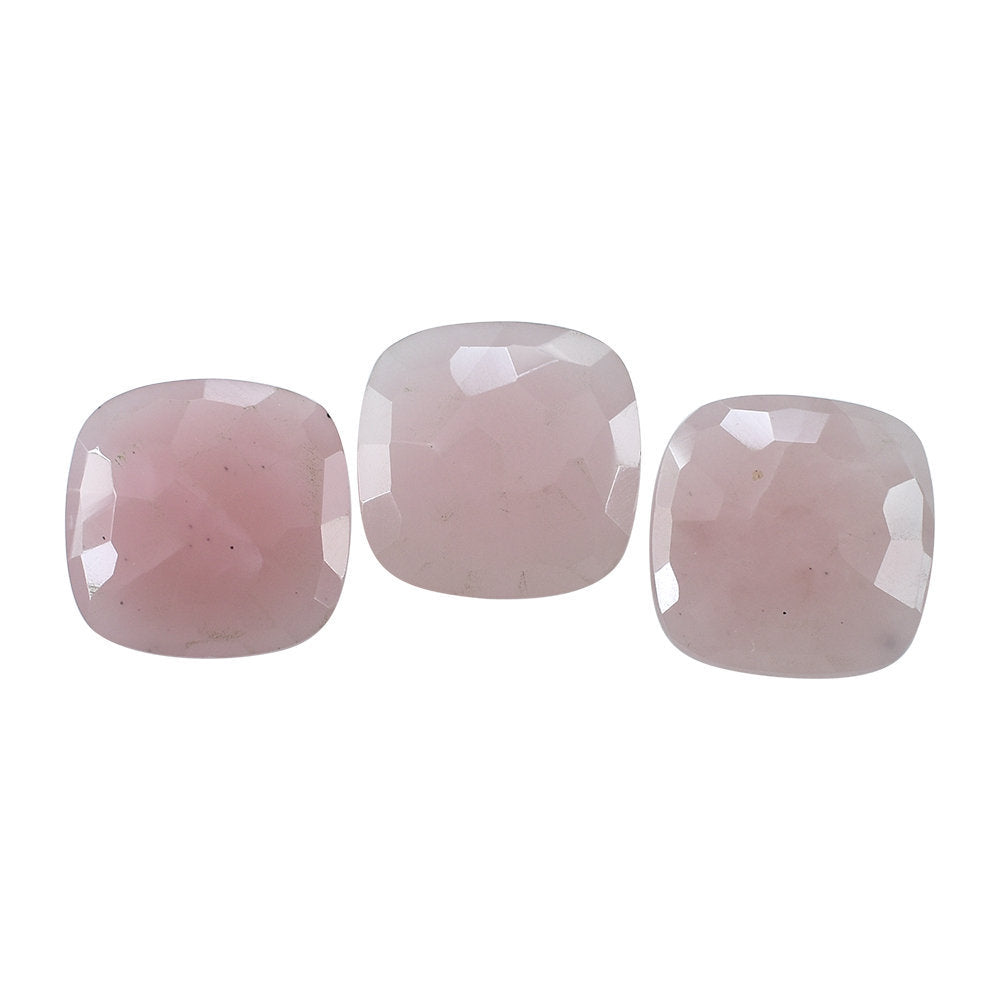 GUAVA QUARTZ IRREGULAR CUT BRIOLETTE CUSHION 12 MM 4.19 Cts.