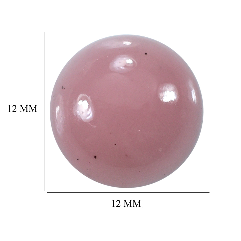 GUAVA QUARTZ ROUND CAB 12MM 6.61 Cts.