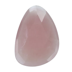 GUAVA QUARTZ ROSE CUT BRIOLETTE IRREGULAR PEAR 29.50X20MM 16.46 Cts.