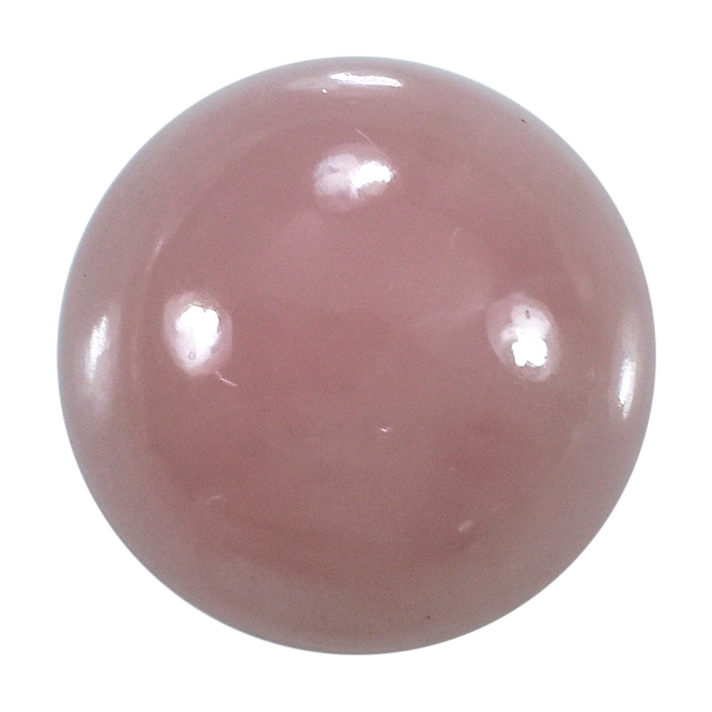 GUAVA QUARTZ PLAIN ROUND CAB 14MM 10.15 Cts.