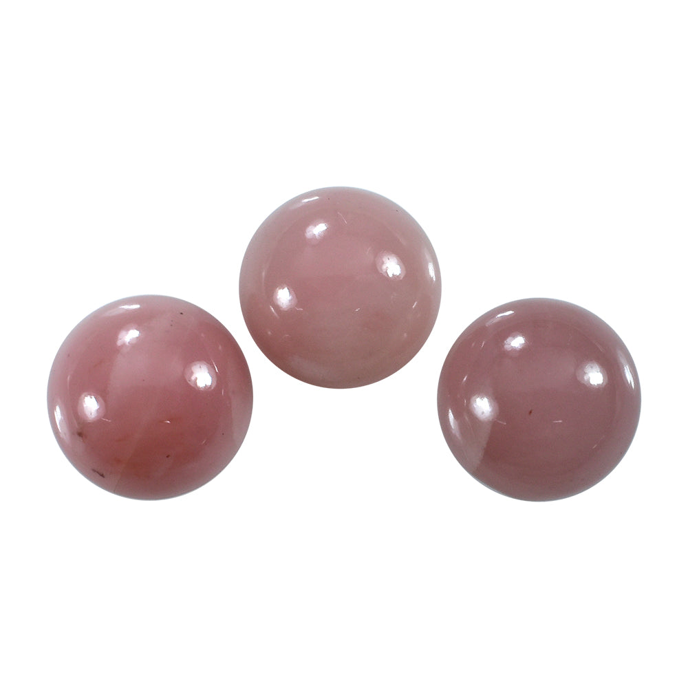 GUAVA QUARTZ PLAIN ROUND CAB 14MM 10.15 Cts.