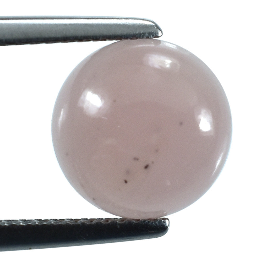 GUAVA QUARTZ PLAIN ROUND CAB 10MM 3.76 Cts.