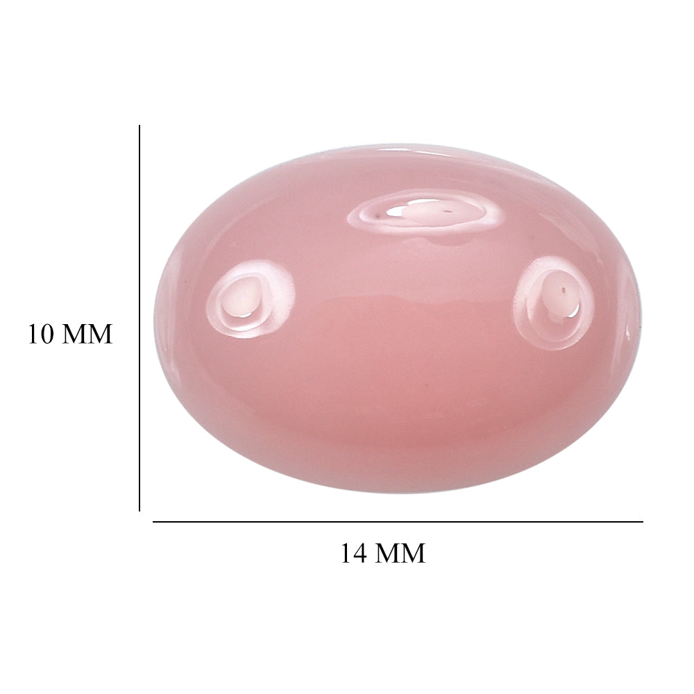 GUAVA QUARTZ OVAL CAB 14X10MM 5.75 Cts.