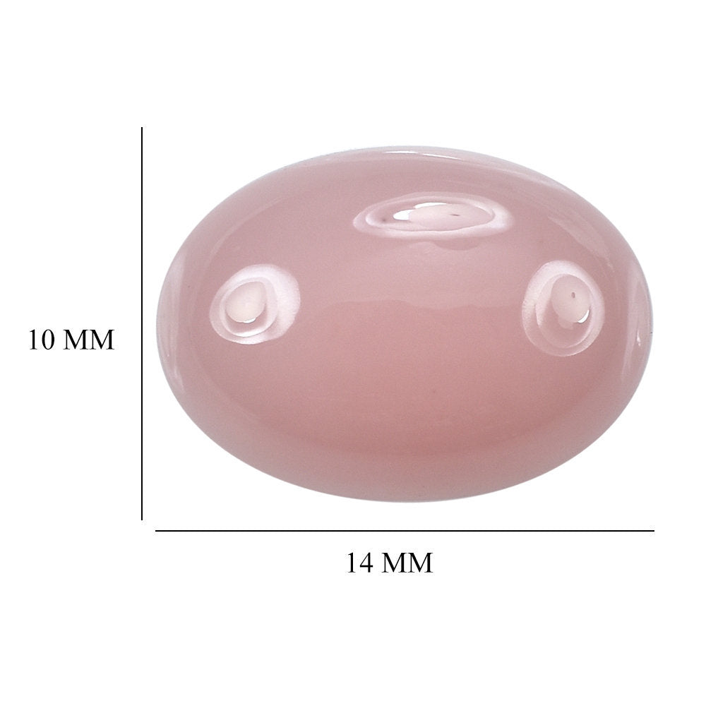 GUAVA QUARTZ OVAL CAB 14X10MM 5.75 Cts.