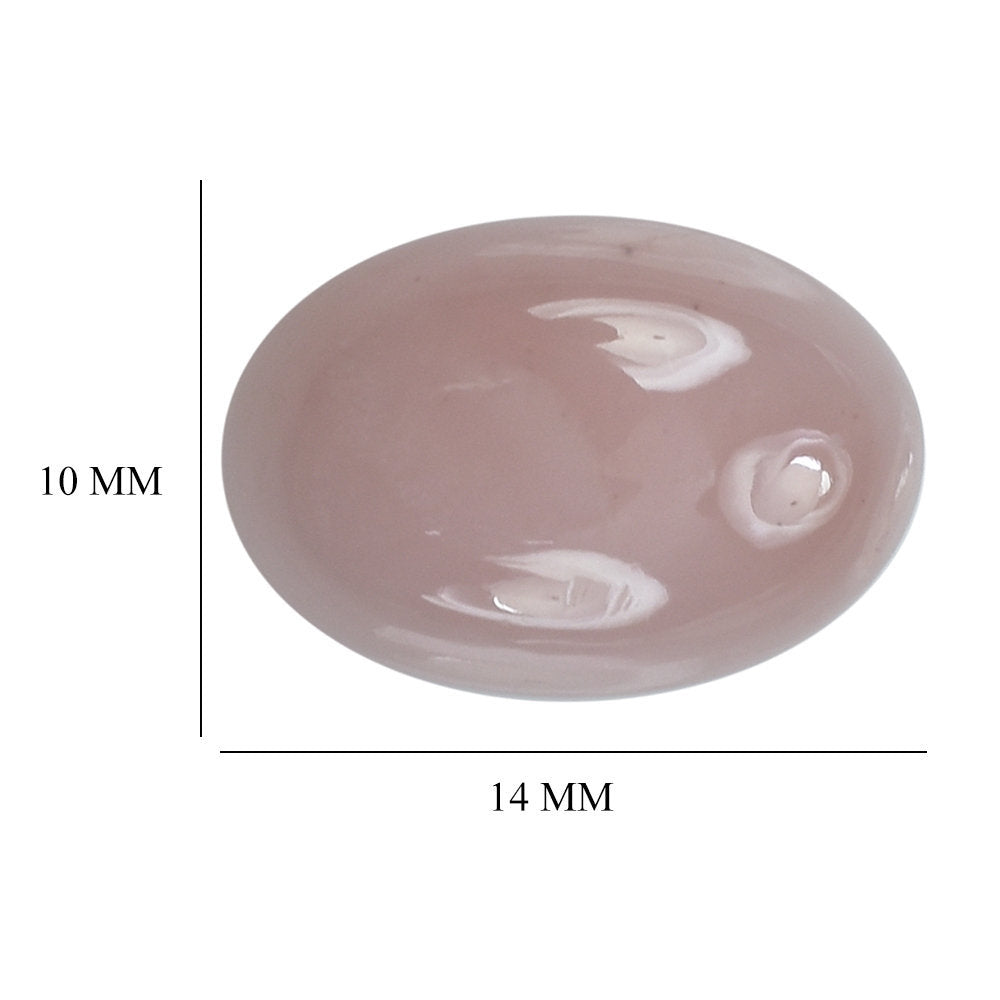 GUAVA QUARTZ PLAIN OVAL CAB 14X10MM 5.93 Cts.