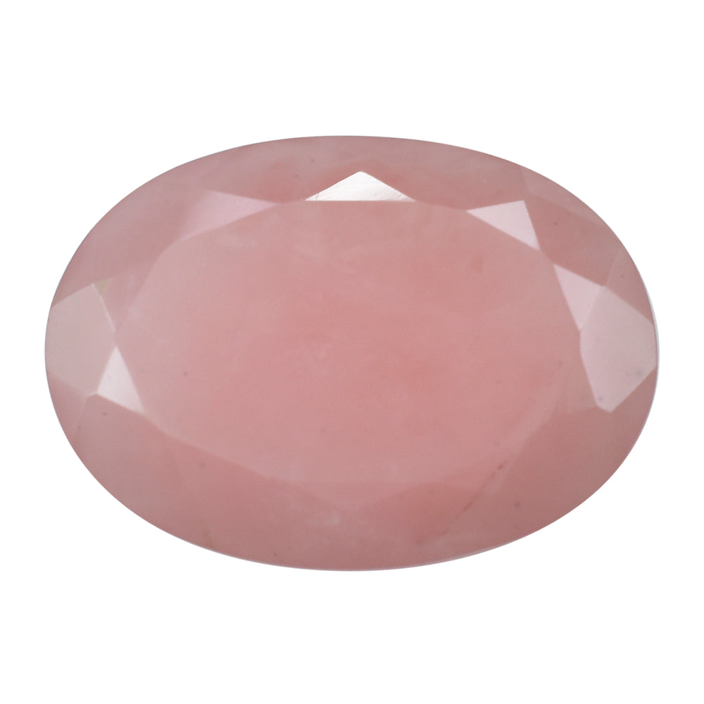 GUAVA QUARTZ BOTH SIDE TABLE CUT OVAL 18X13MM 8.27 Cts.