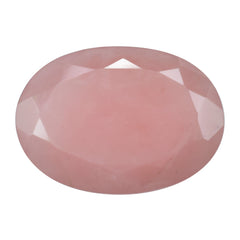 GUAVA QUARTZ BOTH SIDE TABLE CUT OVAL 18X13MM 8.27 Cts.