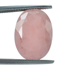 GUAVA QUARTZ BOTH SIDE TABLE CUT OVAL 18X13MM 8.27 Cts.