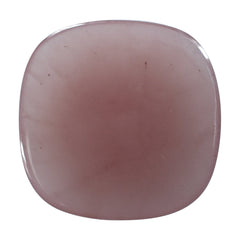 GUAVA QUARTZ PLAIN CUSHION CAB 20MM 12.29 Cts.