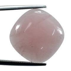 GUAVA QUARTZ PLAIN CUSHION CAB 20MM 12.29 Cts.