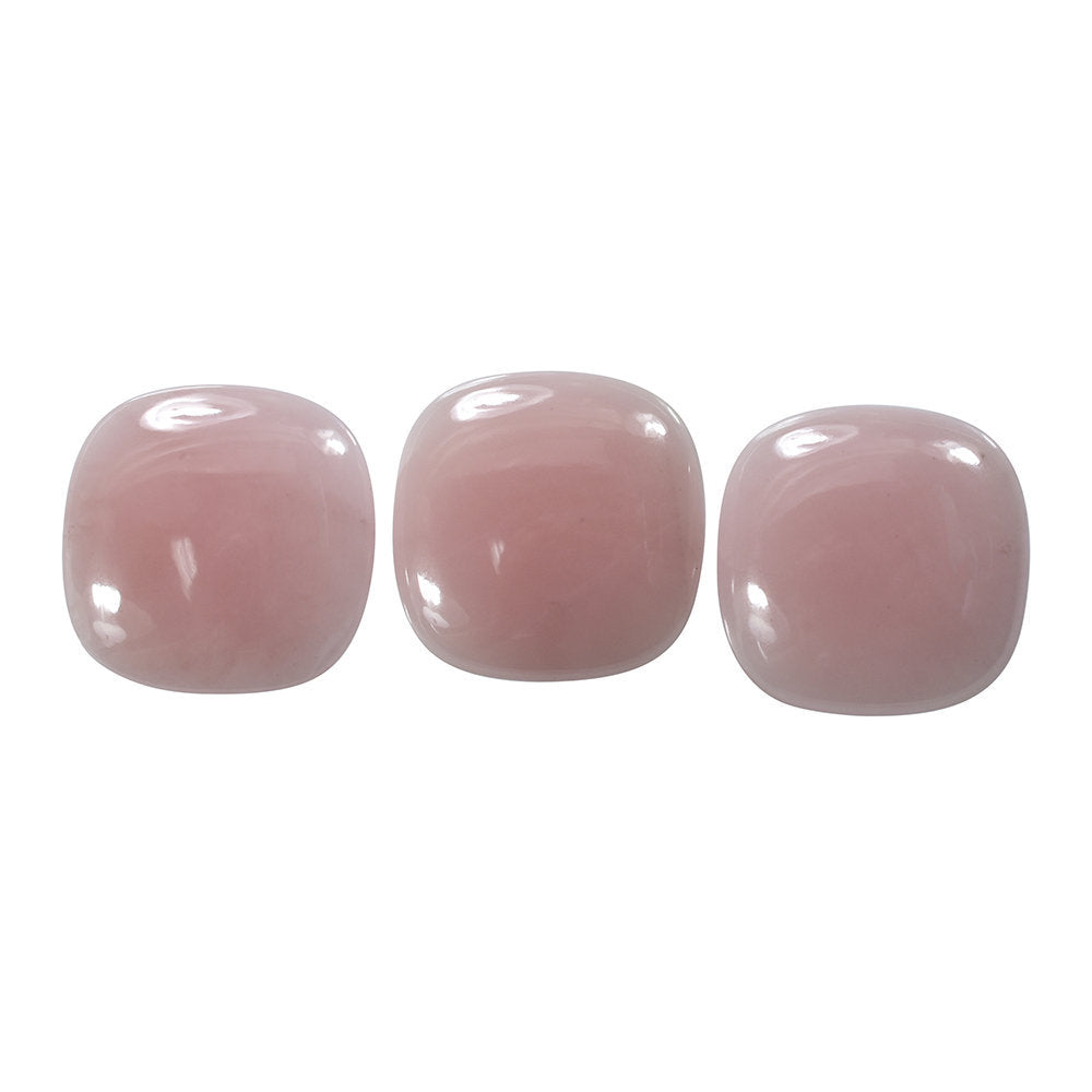 GUAVA QUARTZ PLAIN CUSHION CAB 20MM 12.29 Cts.