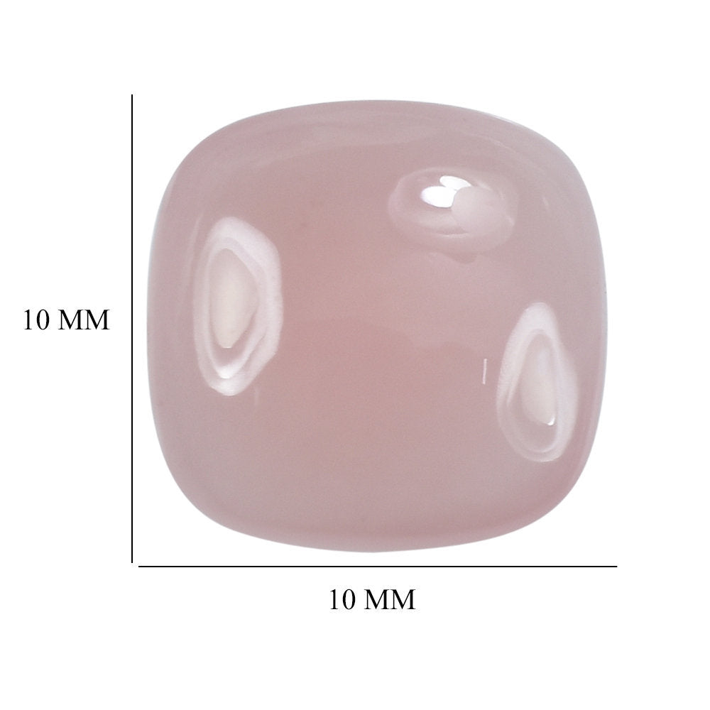 GUAVA QUARTZ LENTIL CUSHION 10MM 3.75 Cts.