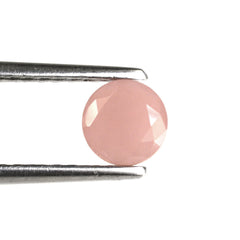 GUAVA QUARTZ BOTH SIDE TABLE CUT ROUND 6MM (MEDIUM/CLEAN) 0.80 Cts.