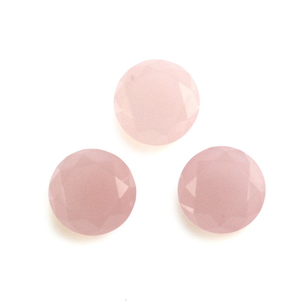 GUAVA QUARTZ BOTH SIDE TABLE CUT ROUND 5.80MM 0.77 Cts.