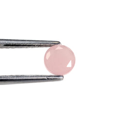 GUAVA QUARTZ BOTH SIDE TABLE CUT ROUND  6MM 0.85 Cts.