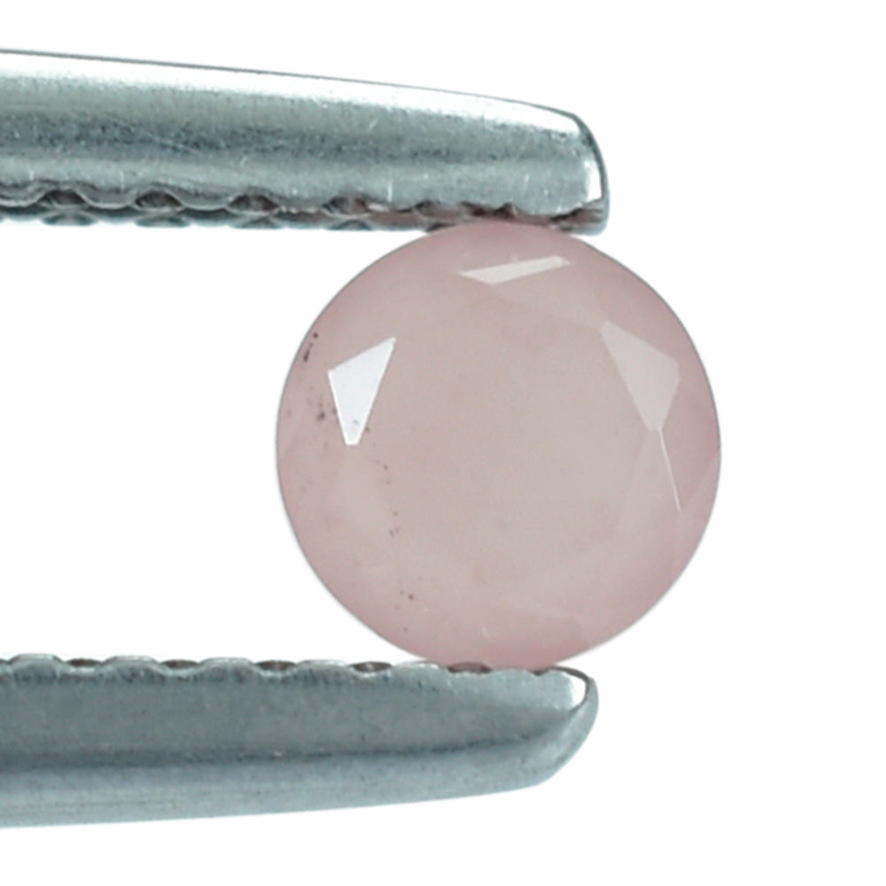 GUAVA QUARTZ BOTH SIDE TABLE CUT ROUND 4MM 0.29 Cts.