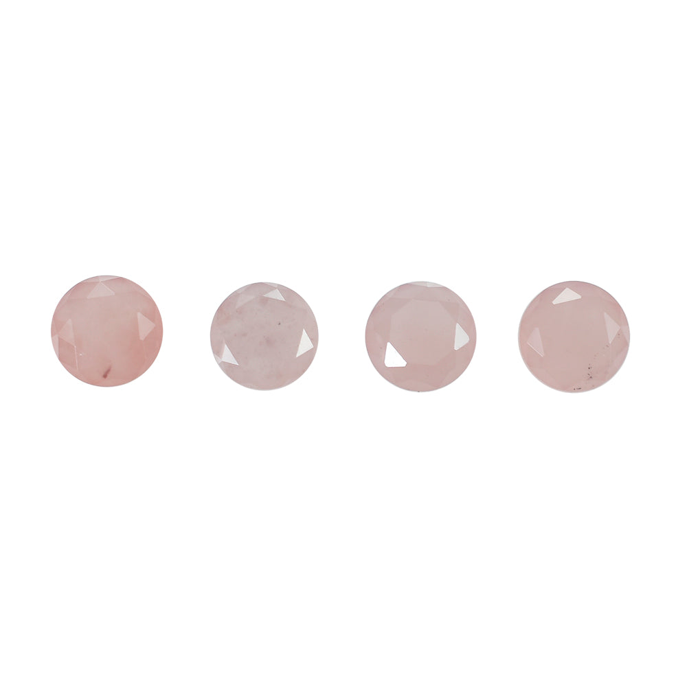 GUAVA QUARTZ BOTH SIDE TABLE CUT ROUND 4MM 0.29 Cts.