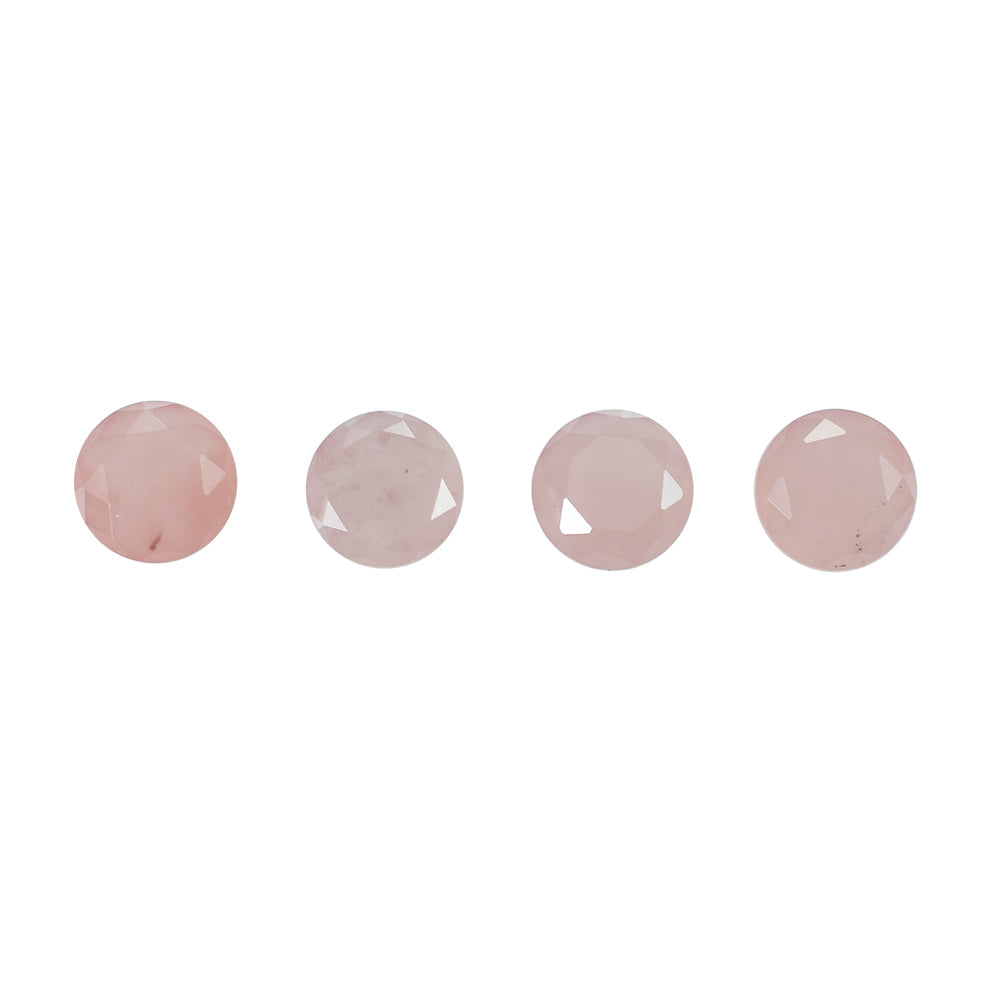 GUAVA QUARTZ BOTH SIDE TABLE CUT ROUND 4MM 0.29 Cts.