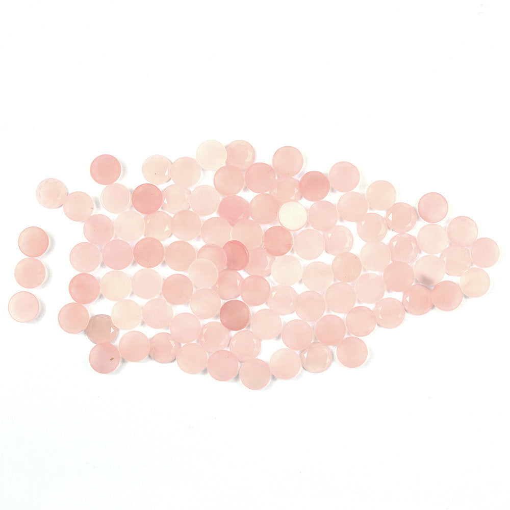 GUAVA QUARTZ TABLE CUT ROUND CAB 6.25MM 0.57 Cts.