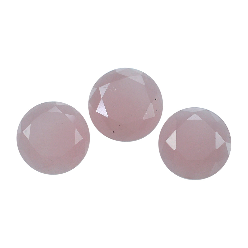 GUAVA QUARTZ TABLE CUT ROUND CAB 6MM 0.46 Cts.