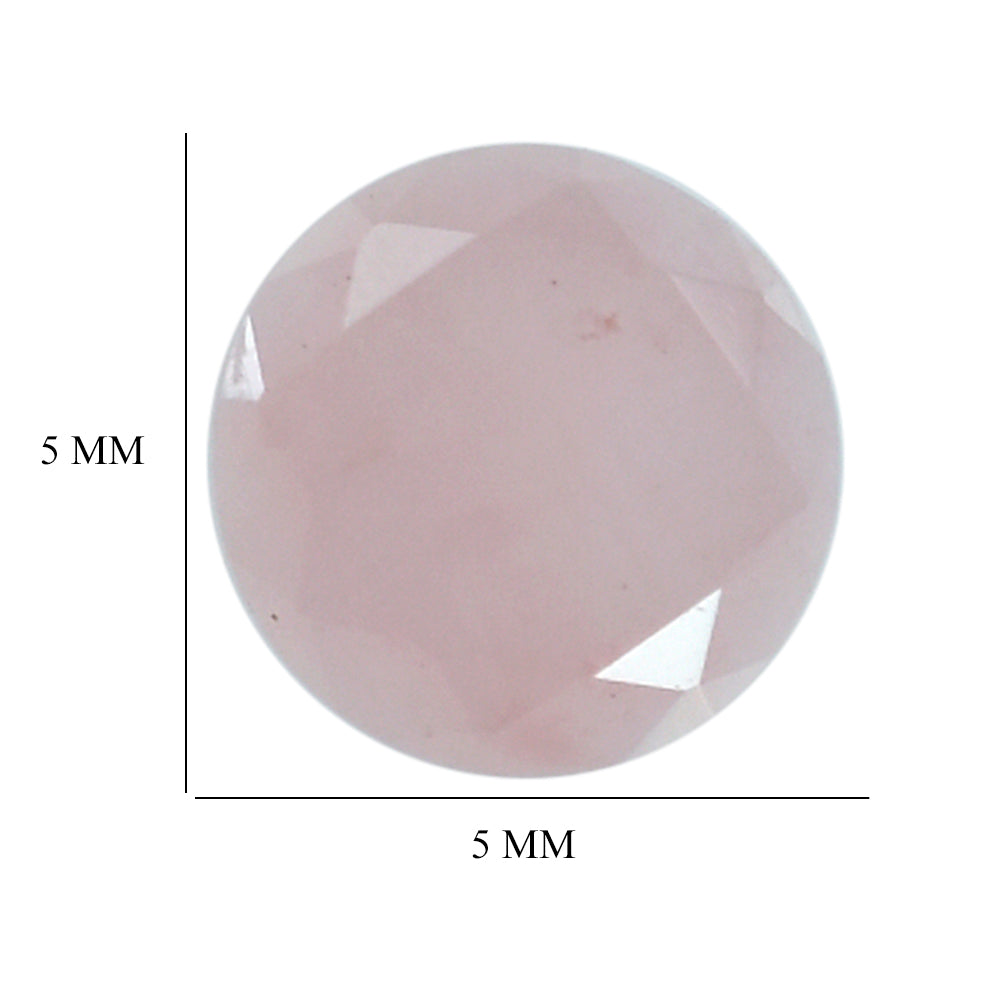 GUAVA QUARTZ TABLE CUT ROUND CAB 5MM 0.28 Cts.