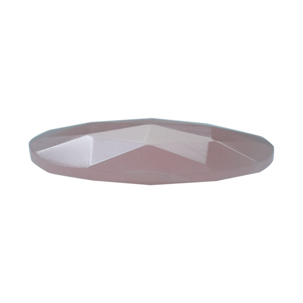 GUAVA QUARTZ ROSE CUT BRIOLETTE OVAL 18X13MM 6.10 Cts.