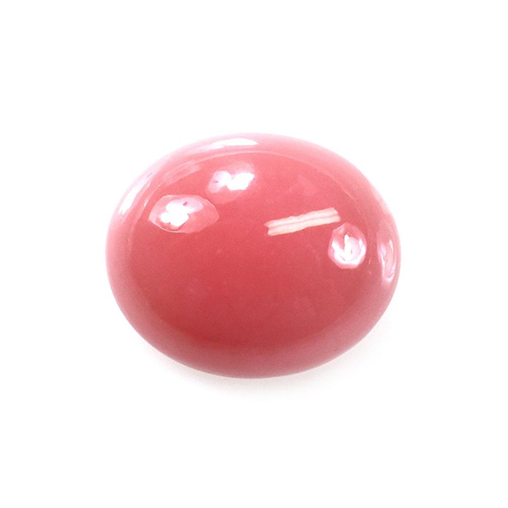 GUAVA QUARTZ PLAIN OVAL CAB 12X10MM 4.45 Cts.