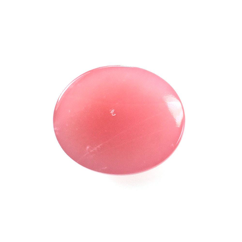 GUAVA QUARTZ PLAIN OVAL CAB 12X10MM 4.45 Cts.