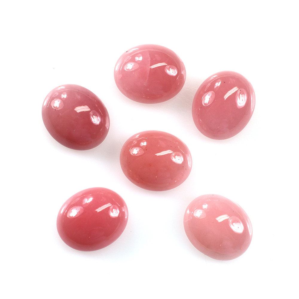GUAVA QUARTZ PLAIN OVAL CAB 12X10MM 4.45 Cts.