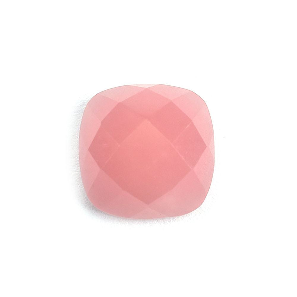 GUAVA QUARTZ CHECKER CUT CUSHION CAB 8X8MM 1.97 Cts.