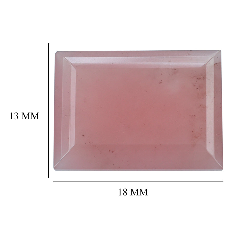 GUAVA QUARTZ BAGUETTE CUT 18X13MM 10.69 Cts.