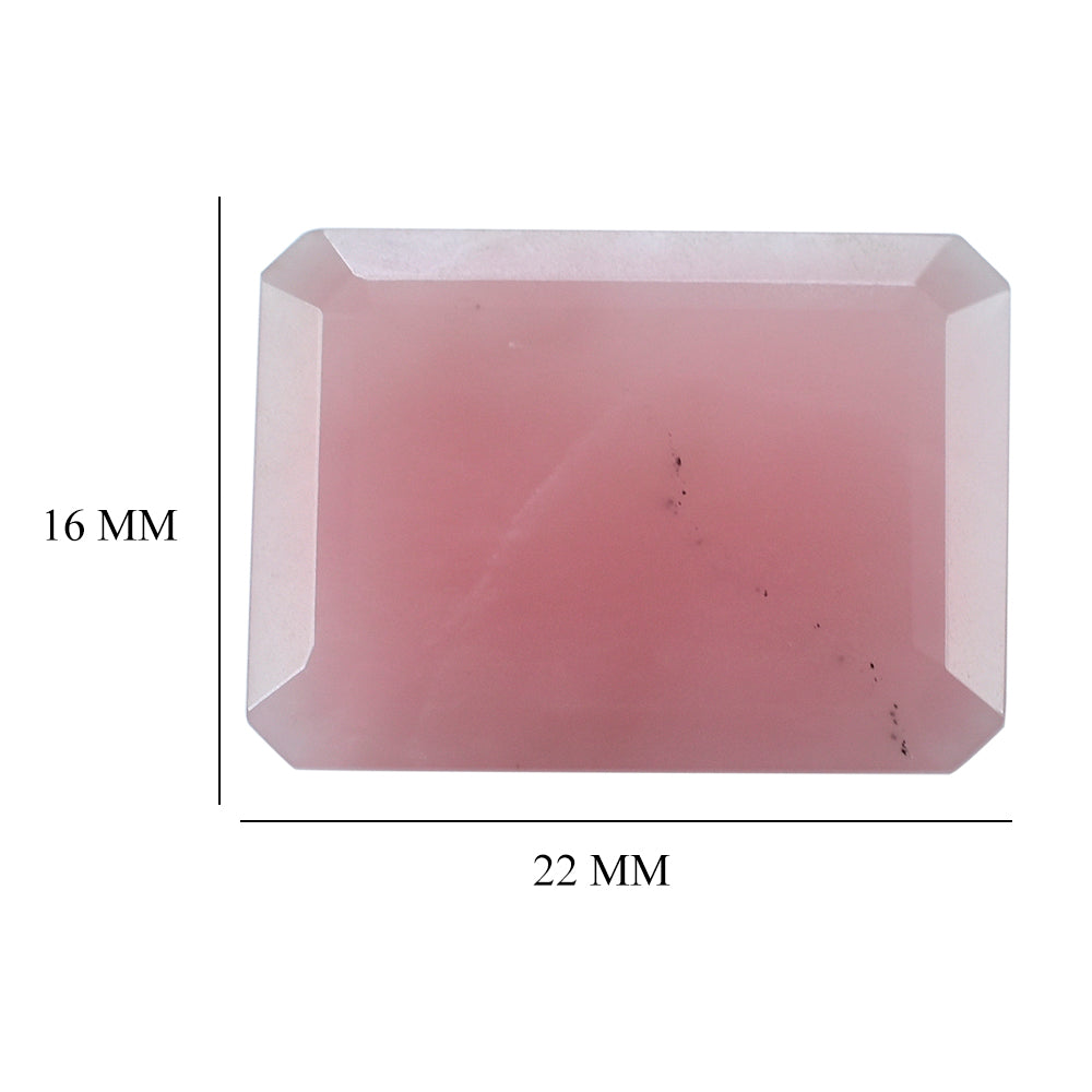 GUAVA QUARTZ CUT OCTAGON 22X16MM 13.76 Cts.