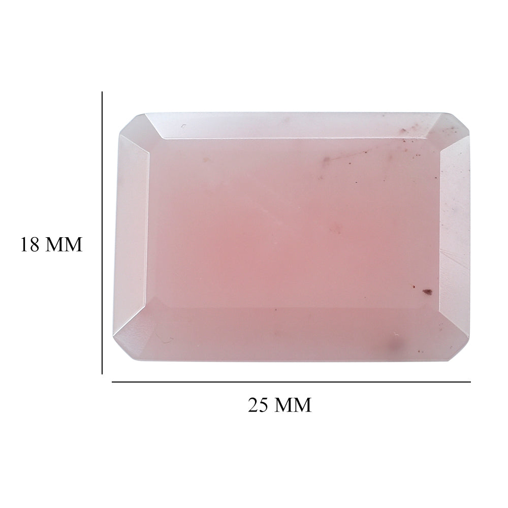 GUAVA QUARTZ CUT (FLAT) OCTAGON 25X18MM 17.87 Cts.