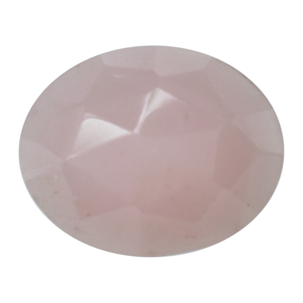 GUAVA QUARTZ ROSE CUT OVAL CAB 10X8MM 2.24 Cts.